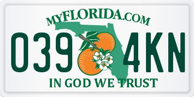 FL license plate 0394KN