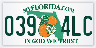 FL license plate 0394LC