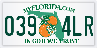 FL license plate 0394LR