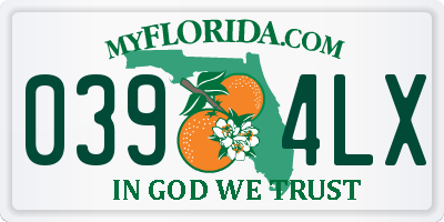 FL license plate 0394LX