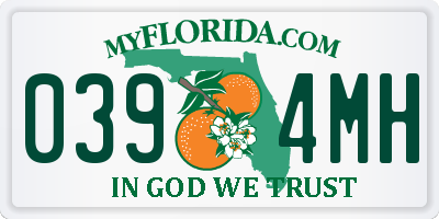 FL license plate 0394MH