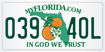 FL license plate 0394OL