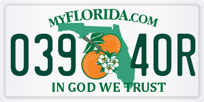 FL license plate 0394OR