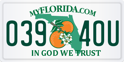 FL license plate 0394OU