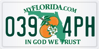 FL license plate 0394PH