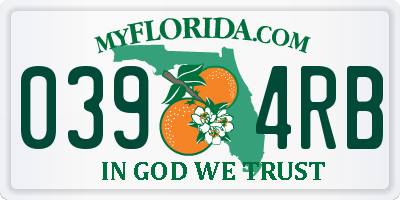 FL license plate 0394RB