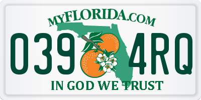 FL license plate 0394RQ