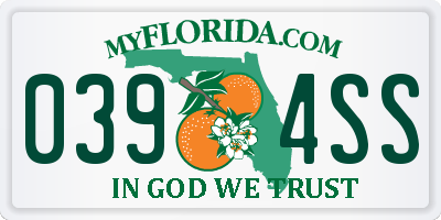 FL license plate 0394SS
