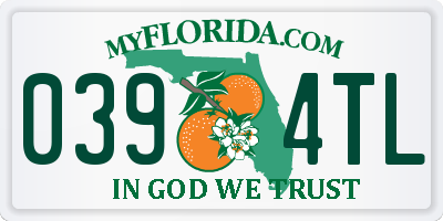FL license plate 0394TL