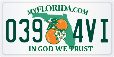 FL license plate 0394VI
