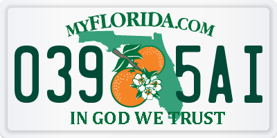 FL license plate 0395AI