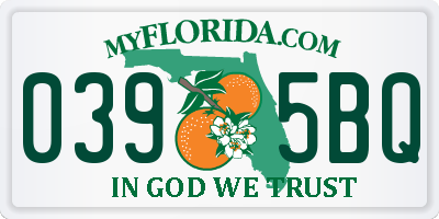 FL license plate 0395BQ