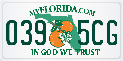 FL license plate 0395CG