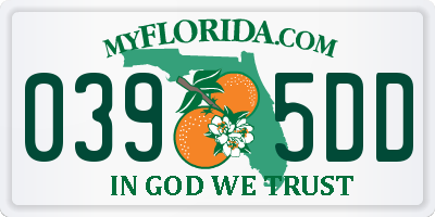 FL license plate 0395DD