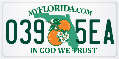 FL license plate 0395EA