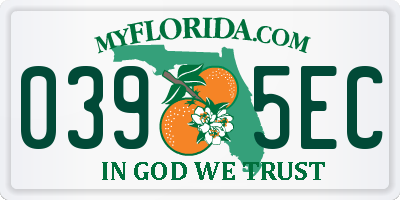FL license plate 0395EC