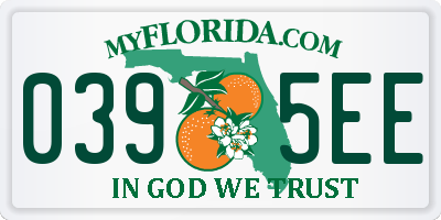 FL license plate 0395EE
