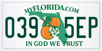 FL license plate 0395EP