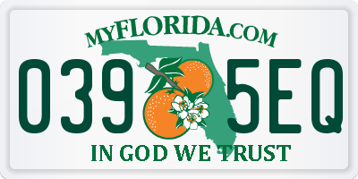FL license plate 0395EQ
