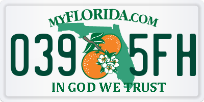 FL license plate 0395FH