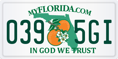 FL license plate 0395GI