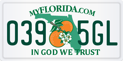 FL license plate 0395GL