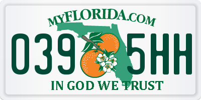 FL license plate 0395HH