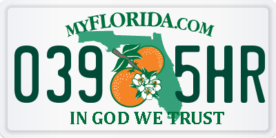 FL license plate 0395HR