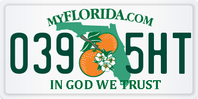 FL license plate 0395HT