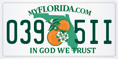 FL license plate 0395II