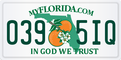 FL license plate 0395IQ