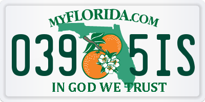 FL license plate 0395IS