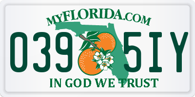 FL license plate 0395IY