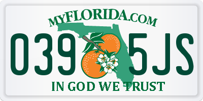 FL license plate 0395JS