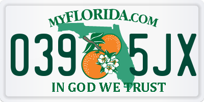 FL license plate 0395JX