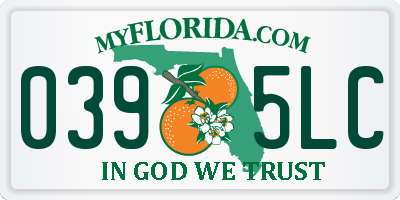 FL license plate 0395LC