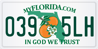 FL license plate 0395LH