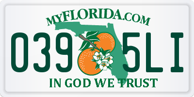 FL license plate 0395LI