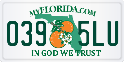 FL license plate 0395LU