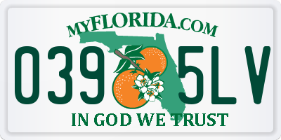 FL license plate 0395LV