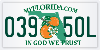 FL license plate 0395OL