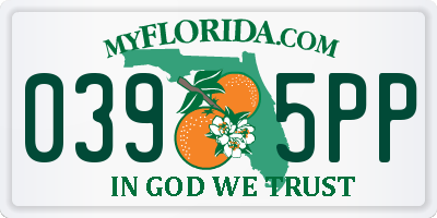 FL license plate 0395PP