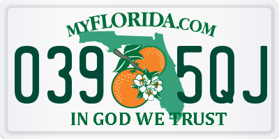 FL license plate 0395QJ