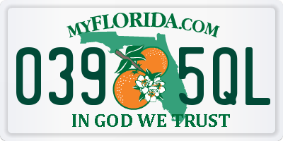 FL license plate 0395QL