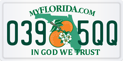 FL license plate 0395QQ