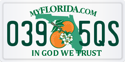 FL license plate 0395QS