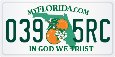 FL license plate 0395RC