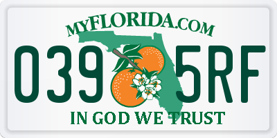 FL license plate 0395RF
