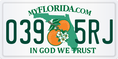FL license plate 0395RJ