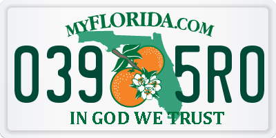 FL license plate 0395RO